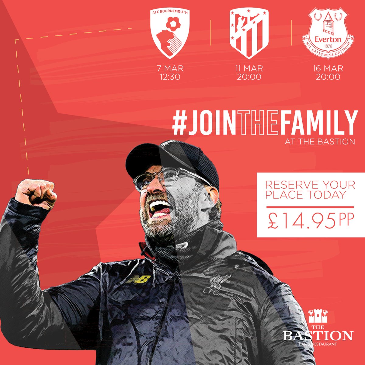 ⚽ Liverpool vs Everton – Monday 16th March – 20:00KO. ⚽ Will the Reds be one step closer to the PL title Monday as they take on Everton in the 236th Merseyside Derby at Goodison Park? Join us & be part of our Match Day Exp. - £14.95pp! 🙌 ☎ 0151 541 9092 ☎