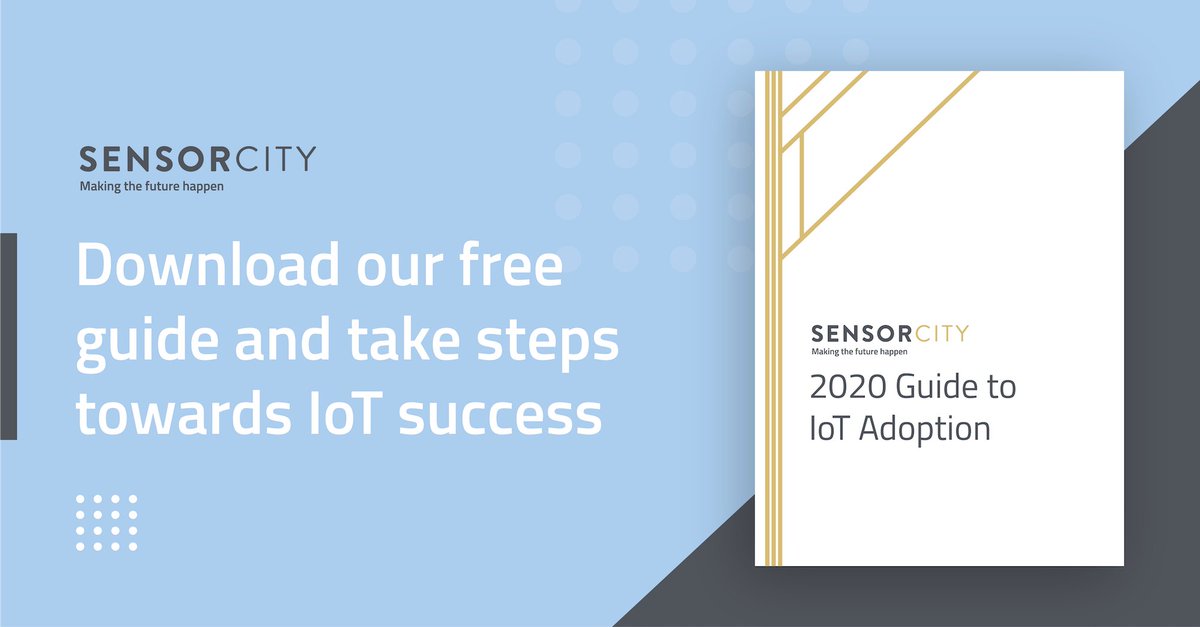 Our '2020 Guide to #IoT Adoption' is a useful tool for businesses who have big aspirations to implement a digital strategy, but who don’t quite know where to start. Download your #free copy today. sensorcity.lpages.co/iot_whitepaper/
