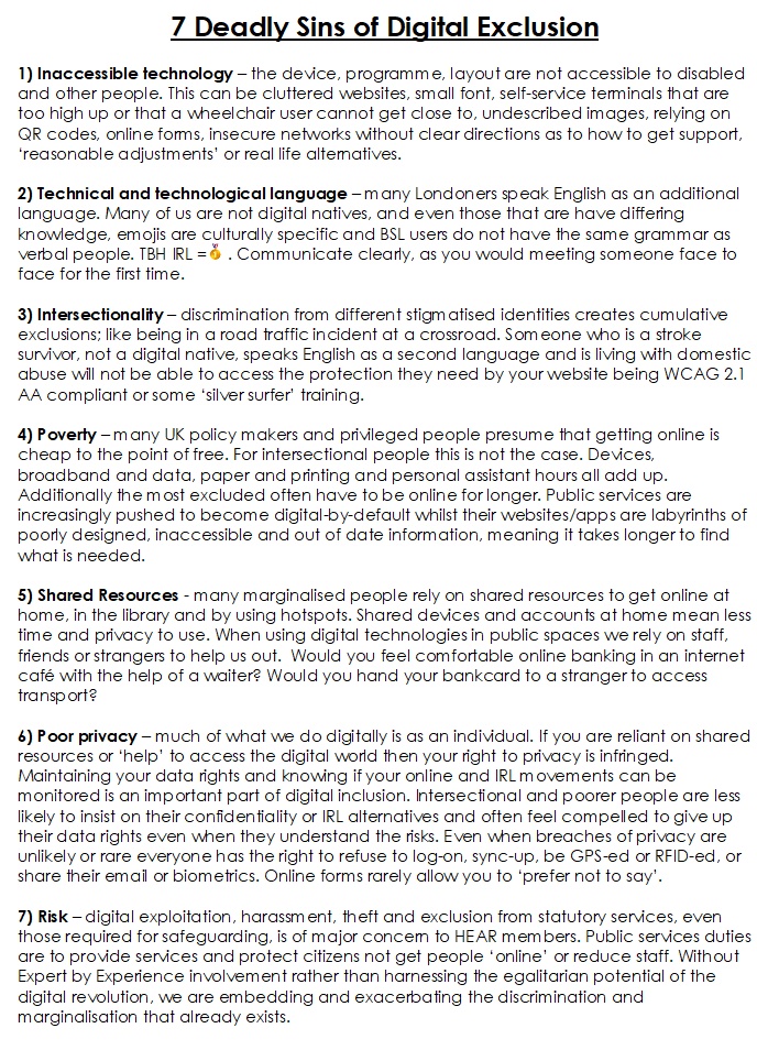 <a href="/streetskitchen/">Streets Kitchen</a> @our_MoH <a href="/DOTW_UK/">Doctors of the World</a> <a href="/BritishRedCross/">British Red Cross 🧡</a> <a href="/migranthelp/">Migrant Help</a> <a href="/ClearVoice/">ClearVoice</a> <a href="/diarmaid_w/">Diarmaid Ward</a> <a href="/Emina_ibrahim/">Emina Ibrahim</a> <a href="/jeremycorbyn/">Jeremy Corbyn</a> <a href="/PeterStefanovi2/">Peter Stefanovic</a> <a href="/MrTopple/">Steve Topple</a> <a href="/NevilleSouthall/">Neville Southall</a> <a href="/OccupyLondon/">Occupy London</a> <a href="/BigIssue/">Big Issue</a> <a href="/crisis_uk/">Crisis</a> <a href="/Shelter/">Shelter</a> How most at risk #COVID_19uk shown #DueRegard in #UKCoronaVirus #PublicHealth practical plans <a href="/DHSCgovuk/">Department of Health and Social Care</a>?

What done 2 mitigate discrimination in #NHS #DigitalByDefault&amp; impractical advice&amp;services <a href="/MattHancock/">Matt Hancock</a> <a href="/BorisJohnson/">Boris Johnson</a>?
#PSED #NotExpendable #CoronaUK