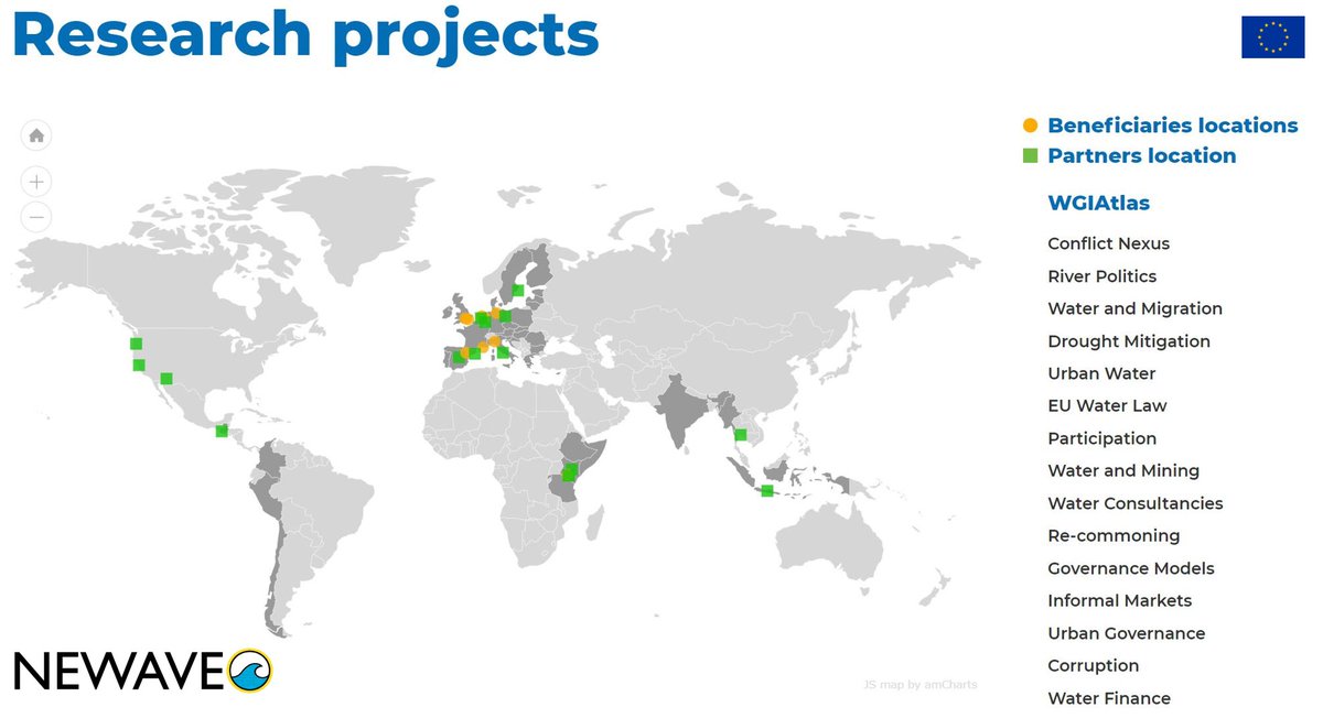 NEWAVE_NETWORK's tweet photo. Curious to find out where our 13 #PhD Research Projects are located? Browse the interactive map on our website to find out more: https://t.co/iI558FncQx
Applications are open until April, 5th! @REA_research @EU_H2020 #nextwatergovernance #InnovativeTrainingNetwork #mariecurie https://t.co/yWiB987k7M