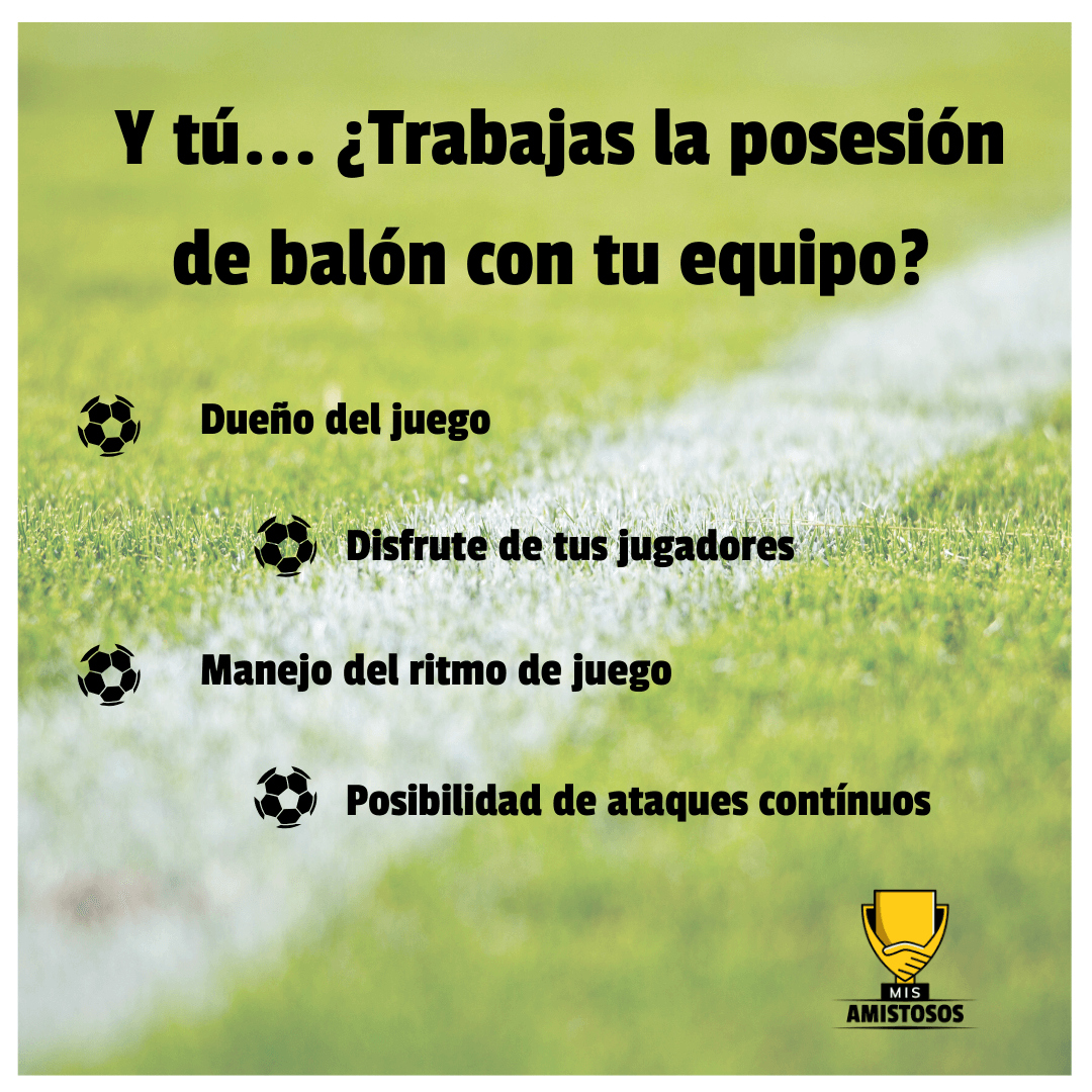 Independientemente del modelo de juego que tengas, seguramente en algún momento del partido te va a tocar llevar el peso del juego... Aquí te dejo algunas ventajas de trabajar la posesión de balón y el artículo completo de <a href="/OscarMar22/">Oscar Martinez</a>👉misamistosos.com/?p=1699 #entrenador #fútbol