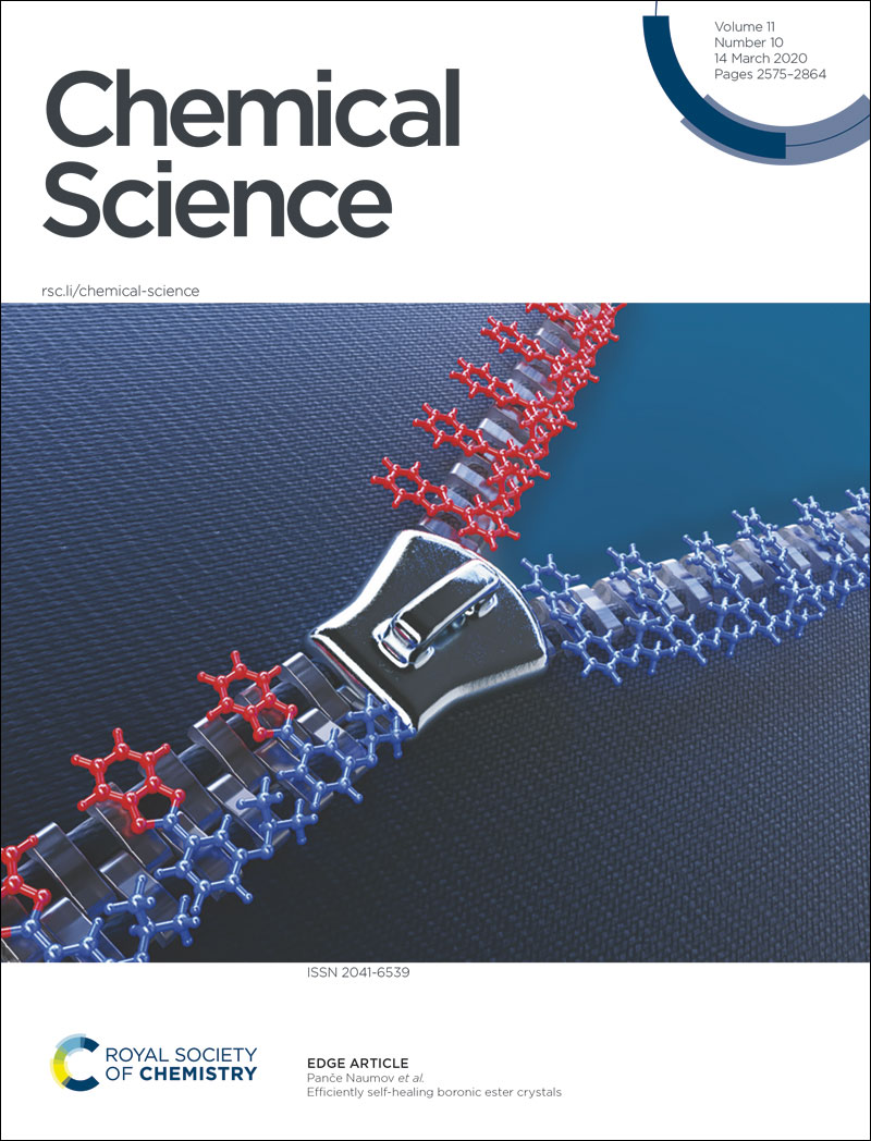 ChemicalScience's tweet photo. Issue 10 is here 😃

This week's front cover features artwork from Panče Naumov @NaumovGroup et al.'s new article: Efficiently self-healing boronic ester crystals  🎉
🔗 https://t.co/NkbuqyF3mR
#ChemSciCovers https://t.co/YiQAVioRiy