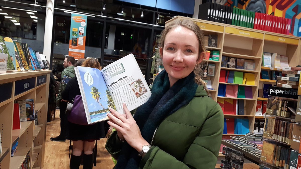 EmilyvOldfield's tweet photo. Lovely as ever to see my good friend @JemimaForbes yesterday - and in @BlackwellsMcr we found her writing on The Cayman Islands in @lonelyplanet's The Vegan Travel Handbook! https://t.co/IaC5qiio2p Very proud. xx https://t.co/jMsfCzcUpU