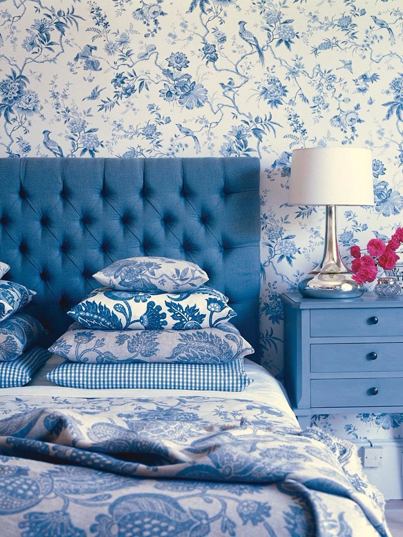 ديكورات غرف نوم بألوان الأزرق ... مريحة ودافئة / X