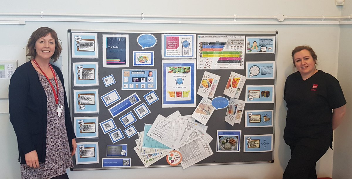 We have been busy down at the Sim Centre creating a notice board full of links for CPD and ideas. Come and take a look ahead of Nutrition and Hydration Week (16-22 March) 
<a href="/NHWeek/">N&H Week</a> @USWCareSciences @USW_ClinSimCent 
<a href="/jennix30/">Jennix</a>
<a href="/LyndaCivil/">Lynda Civil BsC (Adult)</a>
#USWNHW2020