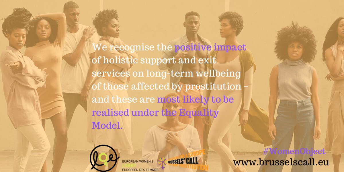 EuropeanWomen's tweet photo. We recognise the positive impact of holistic support and exit services on the long-term wellbeing of those affected by prostitution – and these are most likely to be realised under the Equality Model. #Enddemand #WomenObject https://t.co/m4acmTPQHZ
