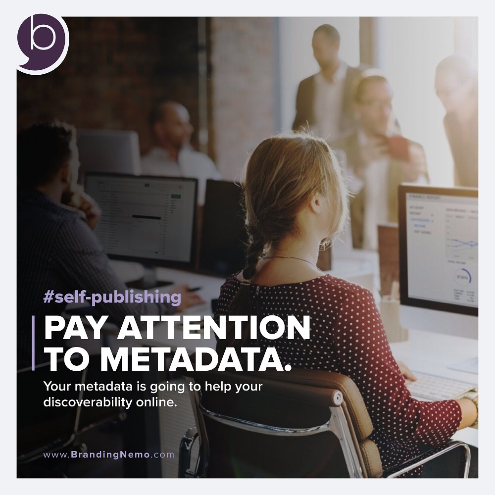 brandingnemo's tweet photo. #SelfPublishingProcess Include #Keywords and genre tags in your #Metadata, and match these to your author website.
#BrandingNemo #CreativeBranding #SelfPublishing #WritingCommunity #AuthorWebsite #GoogleSERP #SEO https://t.co/ALxtCTTRjb