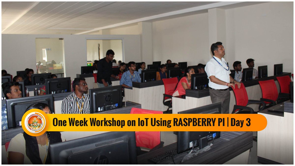 VECWarangal's tweet photo. Academicians provide in-depth knowledge for students to build their own IoT Projects using Raspberry Pi on the third day of the workshop organised by CSE department.
Visit us on : https://t.co/WC1zpM4umv
#CSEDepartment #IOT #RaspberryPI #Workshop #IOTWorkshops #VEC #VECW https://t.co/sDPHPLfFX7