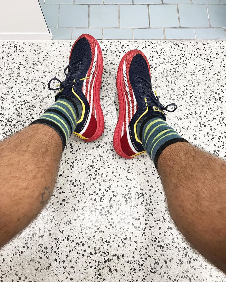 First run in the <a href="/AltraRunning/">Altra Running</a> escalante racer boston edition today. Loving the firm responsive ride in these compared to the standard escalante. I'm about 6 weeks out from my first road half and these will be on my feet come race day! #altraredteam