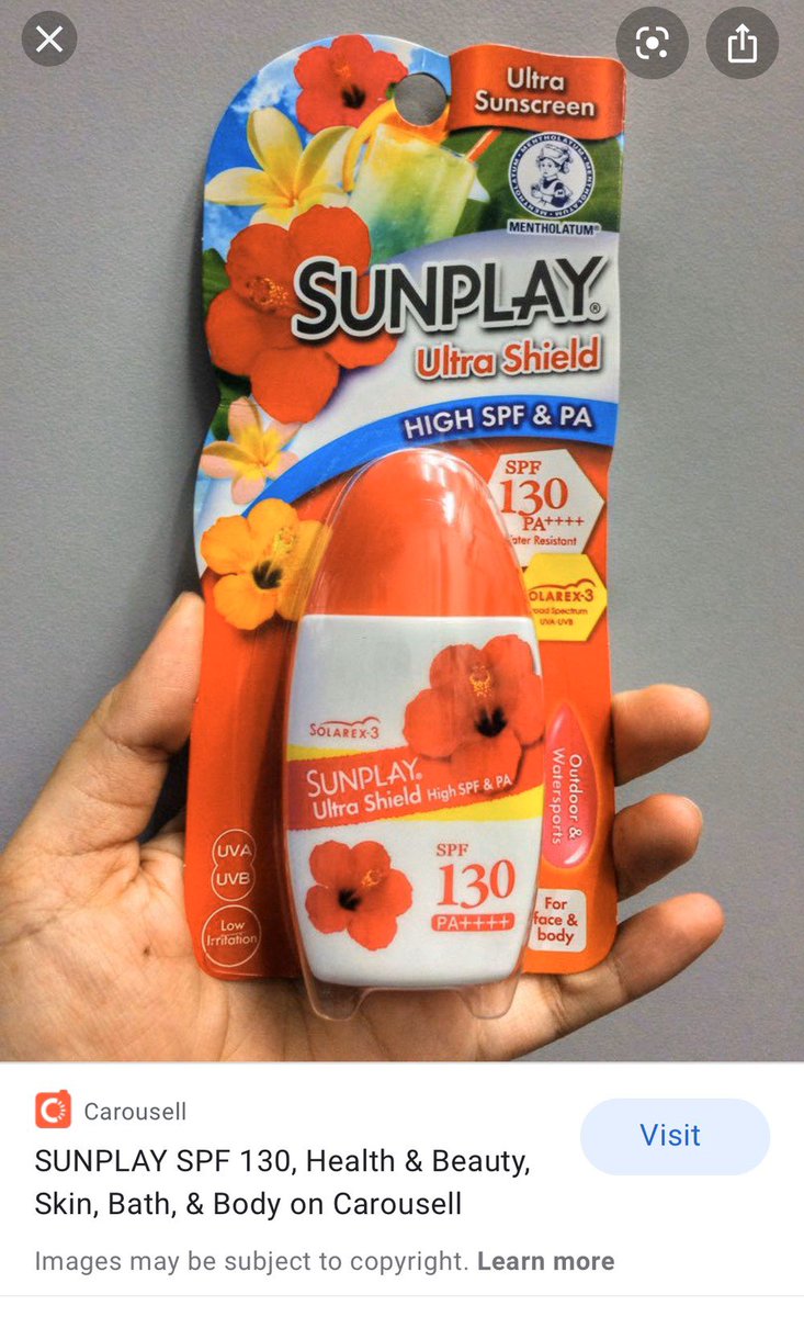 Hamkdy_'s tweet photo. หากันแดด outdoor ดีๆอยู่เพราะจะไปทะเล ลอง search ดูก็เจอตัวนี้ เป็น SPF130 แต่พอไปหาซื้อที่วัตสันมีแต่ SPF50 ส่วนผสมเหมือนกันเป๊ะแต่ SPF ต่างกัน สรุปตามพรบคสอ.ไทยคือถ้า SPF เกิน 50 ให้ระบุเป็น SPF50+ แทน น่าจะกันแดดดีเหมือนกัน ลองเนื้อแล้วชอบบางเบา #Howtoperfect https://t.co/eqDJZgxsE3