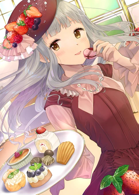 #スイーツの日
今日スイーツの日だったのか〜!
過去絵ぺたりしておきます? 