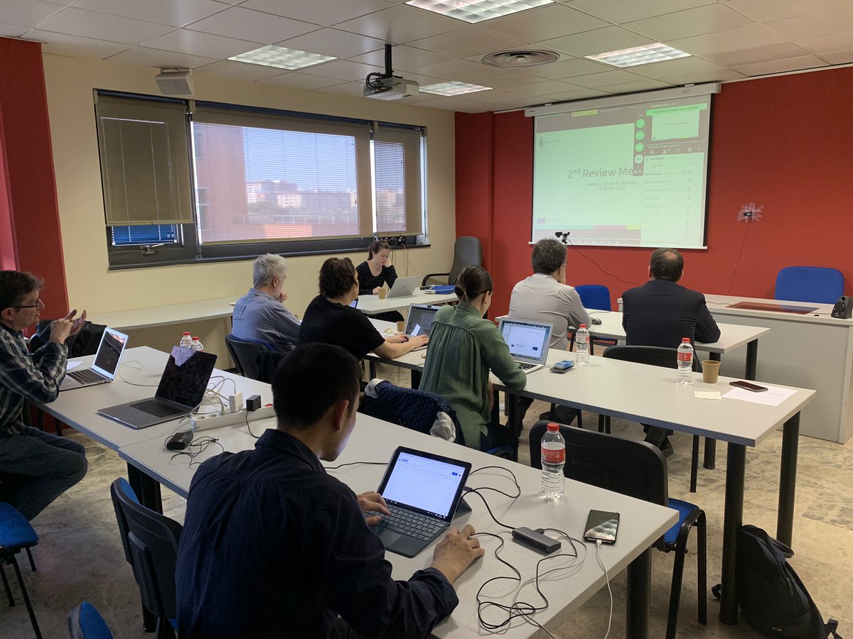 PauRausell's tweet photo. Hoy en el „review meeting“ del proyecto #Designscapes
Todo los socios conectados y los revisores preguntando por los resultados. Un duro ejercicio pero que refuerza la responsabilidad de los recursos invertidos por Europa. https://t.co/qfV6w7zh9X
