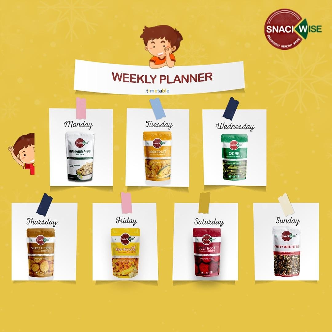 Snackwise_India's tweet photo. A Snackwise a day keeps the hunger away!
Snackwise! It's deliciously healthy.
To satisfy the hunger check the link below:
https://t.co/3GdCLYgrRE
#Snackwise #snacks #chips #fun https://t.co/euUfmW9IX8