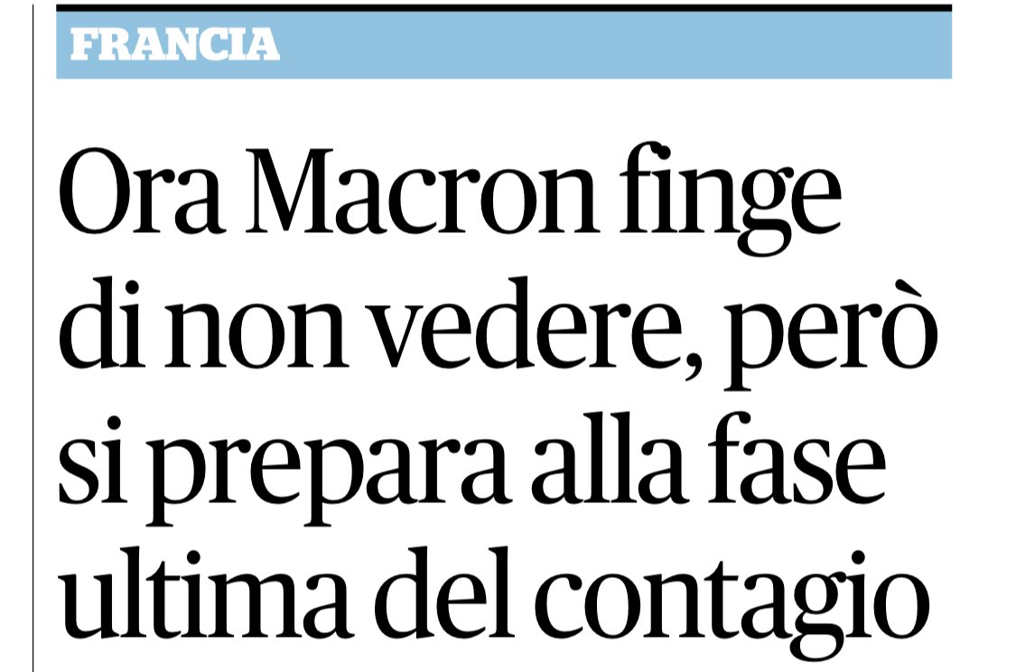 dukana2's tweet photo. #Covid_19...in #Francia....#Macron “fischietta allegramente” e fa finta di non vedere che il #coronarvirus lo sta fregando...#Irresponsabili che in nome di una👉non meglio precisata #economia (che andrà a picco comunque) mettono a rischio la vita dei cittadini...#Irresponsabili https://t.co/fmrzEksHis
