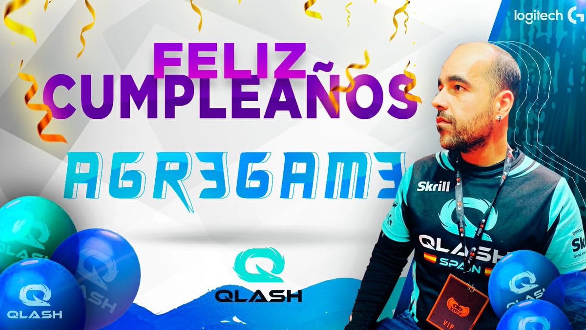 QLASH_Spain's tweet photo. Pulpo o humano, caster o manager, este hombre tiene de todo y por él también pasan los años y hoy....LOS CUMPLE!!!!
🎂 🎂 FELIZ CUMPLEAÑOS 🎂 🎂
🎂 🎂 🎂 @agr3gam3 🎂 🎂 🎂
#ForzaQLASH #AupaQLASH #QLASH_Spain https://t.co/YwDMfXoV7O