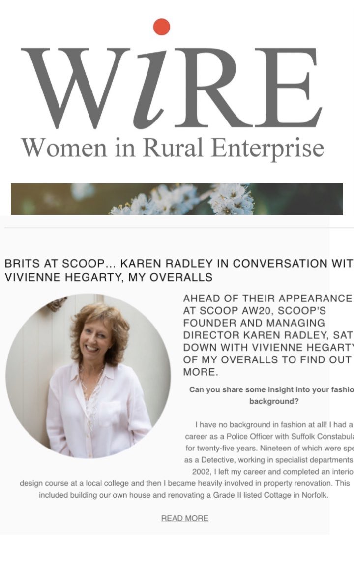 Thank you so much #womeninruralenterprise for including <a href="/my_overalls/">My Overalls</a> in the Spring mail newsletter. It is a privilege to be included with so many talented and inspirational women. 
To read the full article please go to our website myoveralls.co.uk