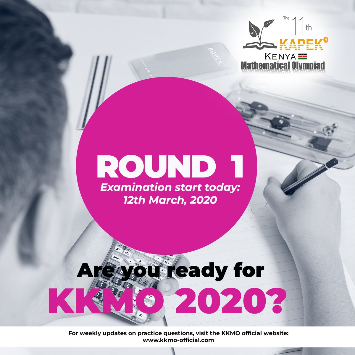 Today marks the beginning of the KAPEK Kenyan Mathematical Olympiad. Who’s ready?
#kkmo2020 #matholympiad #Nairobi