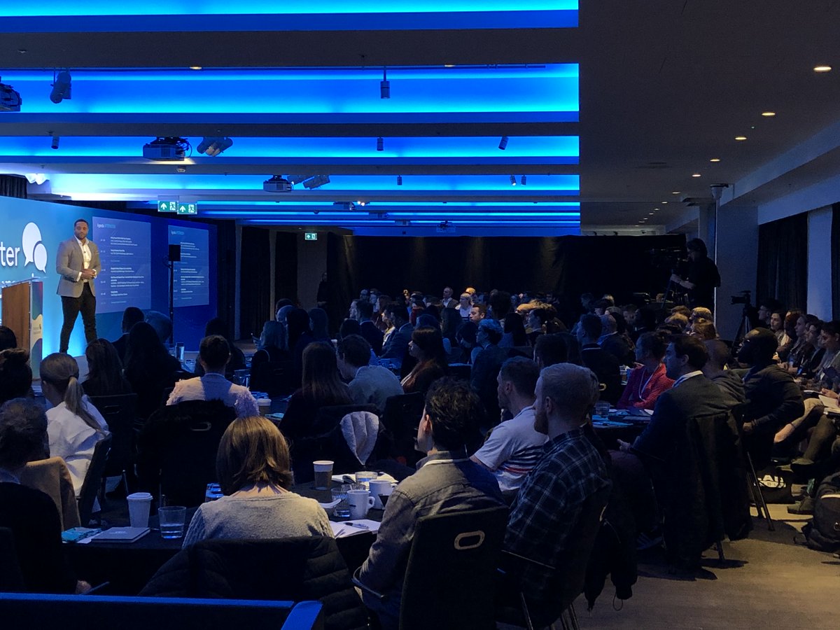 steve_read's tweet image. Our man @cldspringer loves a full house. Which is good news as we’re starting the day with one. #MeltwaterSummit #StandingRoomOnly