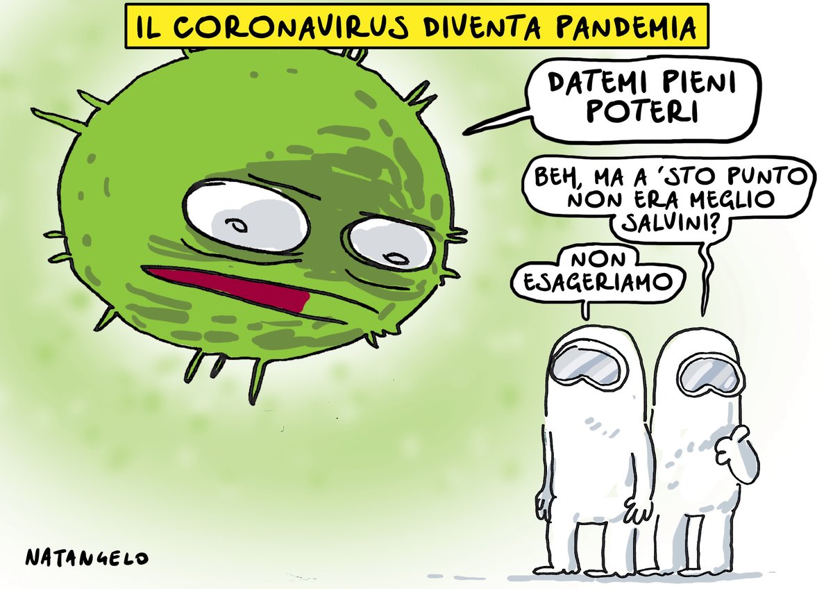 Arrendiamoci - da Il Fatto Quotidiano
#Covid_19 #italiazonarossa #giuseppeconte #12marzo #restiamoacasa #salvini #iorestoacasa <a href="/fattoquotidiano/">Il Fatto Quotidiano</a>  #COVID2019 #coronavid19 #fumettiitaliani #vignetta #fumetto #memeitaliani #memedivertenti #umorismo #satira #humor #natangelo