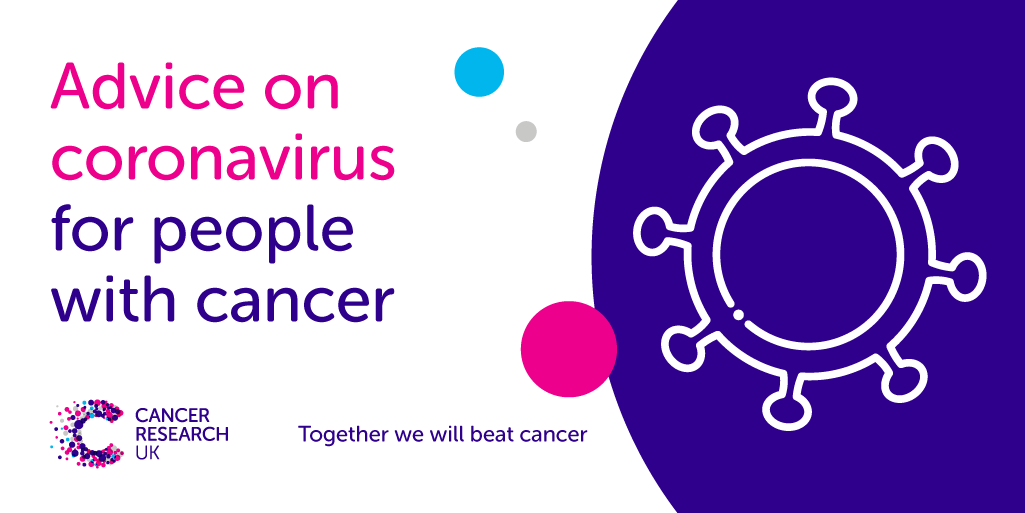 CR_UK's tweet photo. If you have questions about #coronavirus, together with other charities as part of the One Cancer Voice group, we’ve pulled together this guidance: https://t.co/x6YGJaZpgc https://t.co/QniacUsuTt