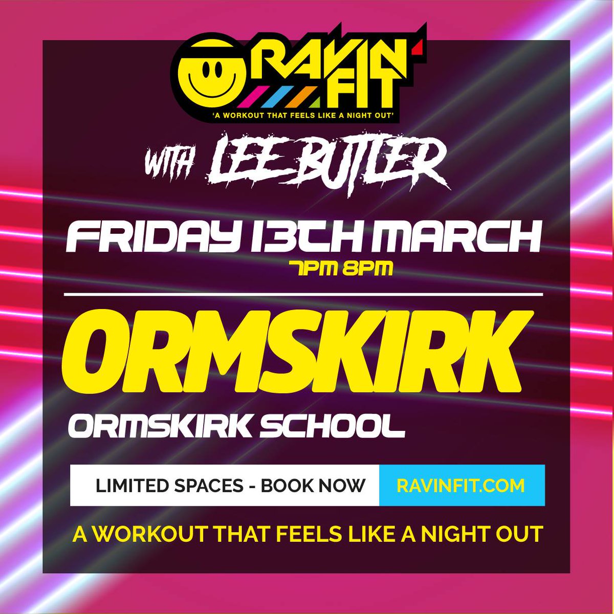 ⚠️ORMSKIRK⚠️
We come to you tomorrow with some spaces still available.
Book your class now at ravinfit.com
