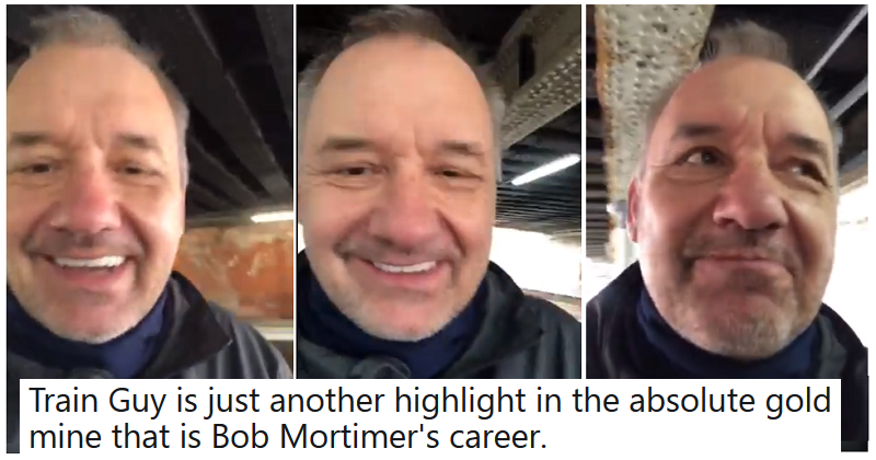 ThePoke's tweet photo. Bob Mortimer’s latest Train Guy might be his best yet.
https://t.co/f7JDE1TxOx https://t.co/2C5C46h536