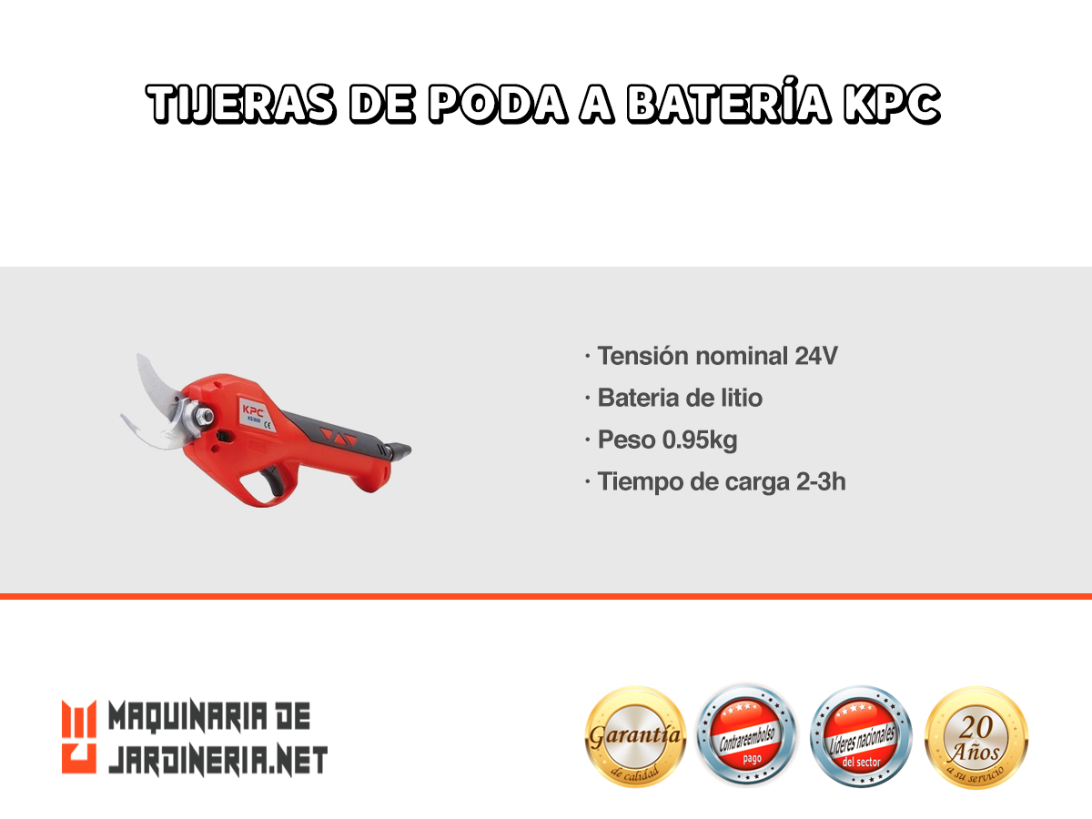Tijera de poda con batería de litio KPC ✂Podrás podar sin esfuerzo y con una autonomía de hasta tres jornadas laborales, con rapidez y precisión.🙌

Para saber más información sobre el producto➡bit.ly/380gXRU

#MaquinariadeJardineria #Jardín #Calidad #TijeraPoda #KPC
