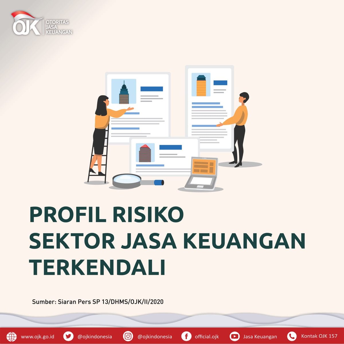 ojkindonesia's tweet photo. Sobat OJK, lembaga jasa keuangan mampu menjaga profil risiko pada level terkendali baik dari sisi risiko kredit maupun risiko likuiditas. Permodalan juga terjaga stabil pada level tinggi. Selengkapnya simak postingan berikut ini.
#OJK
#OJKIndonesia
#Keuangan
#Kredit
#Permodalan https://t.co/g5LUmUvQMs