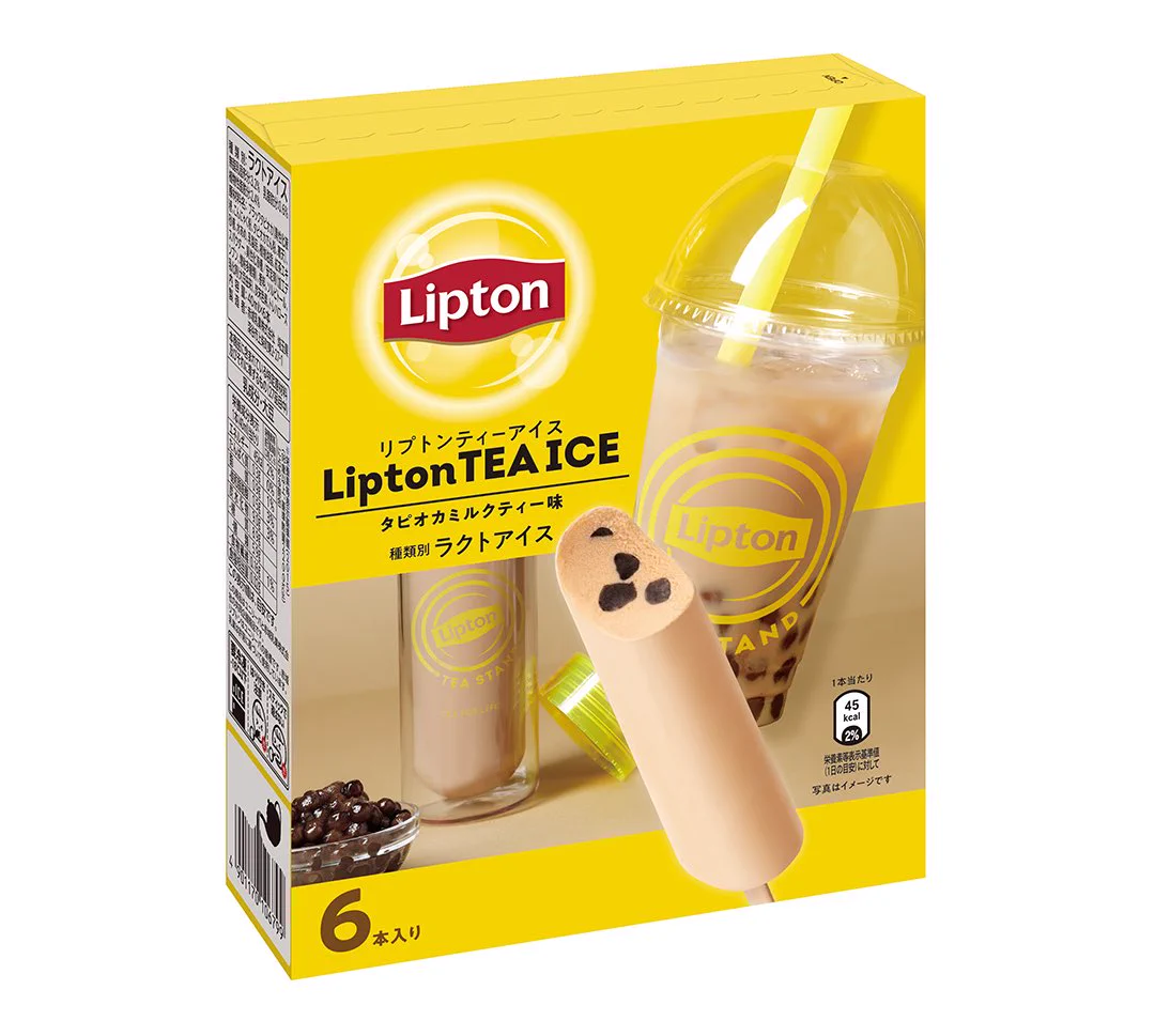 リプトン×赤城乳業のコラボ商品「リプトンティーアイス フルーツインティー味」「リプトンティーアイス タピオカミルクティー味」新発売！
