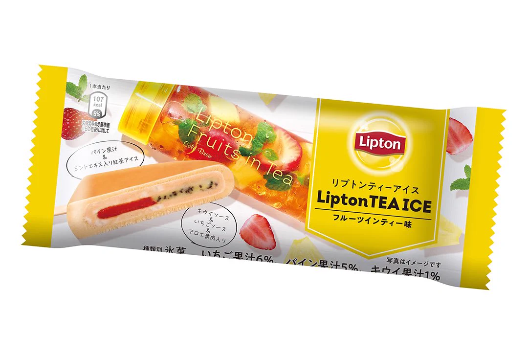 リプトン×赤城乳業のコラボ商品「リプトンティーアイス フルーツインティー味」「リプトンティーアイス タピオカミルクティー味」新発売！