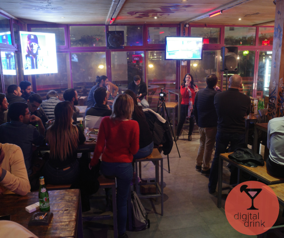 karim2k's tweet image. Retour en photos sur la 26eme édition du #DigitalDrink avec Ali Boulila de KNSD qui nous fait une excellente présentation sur KPEIZ (kpeiz.digital ) la solution 100% Tunisienne d'analyse de données sur les réseaux sociaux avec reporting et bien d'autres fonctions.