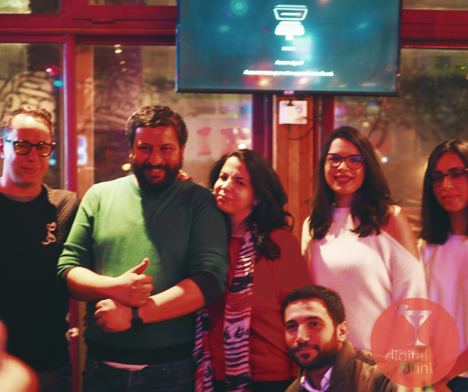 karim2k's tweet image. Retour en photos sur la 26eme édition du #DigitalDrink avec Ali Boulila de KNSD qui nous fait une excellente présentation sur KPEIZ (kpeiz.digital ) la solution 100% Tunisienne d'analyse de données sur les réseaux sociaux avec reporting et bien d'autres fonctions.