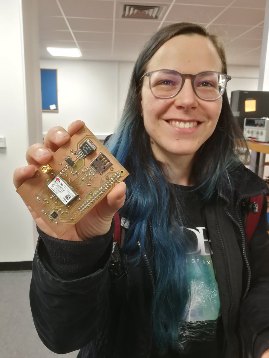 GlasgowSmrg's tweet photo. @beeSafe_uofg brought the assembled board arrives into the lab just now! Very impressive work from the @UofGEngineering students and fantastic technical support! #PCB #soldering #embedded #electronics #raspberrypi https://t.co/wY2GRD6Y8y