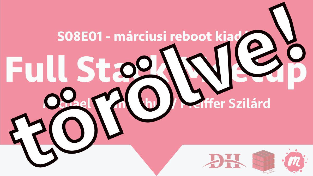 fullstackbp's tweet photo. Fontos frissítés - a márciusi FSBP meetup elmarad (2020 március 24.)

Sajnos a kialakult COVID-19 miatti helyzetre tekintettel a márciusi Full Stack Meetup elmarad. Egyeztetve a szponzorral egy későbbi időpontban próbáljuk megtartani az eseményt. https://t.co/7bXMmBZdi3