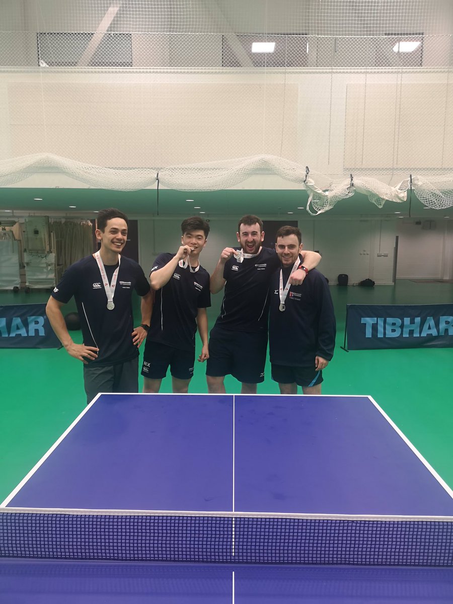 NewcastleUni_TT's tweet photo. Results from yesterday’s @BUCSsport Conference Cup Finals:
🥇WINNERS Men’s 2nd Team
🥇WINNERS Women’s 1st Team
🥈RUNNERS UP Men’s 3rd Team

So proud of our players &amp; thank you to our coaches. Our club’s best year yet!!#recordbreakingyear 
@NUSUTeamNewc @NCLsport @Graemebarella https://t.co/we6XaDcLUo
