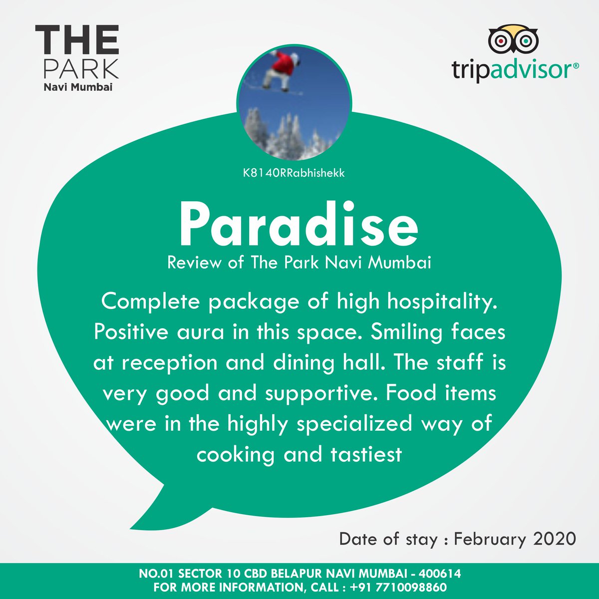 parknavimumbai's tweet photo. Happy Clients 😀

#Review #HappyGuest #AnythingButOrdinary #TheParkNaviMumbai https://t.co/P7Ru9lmb4D