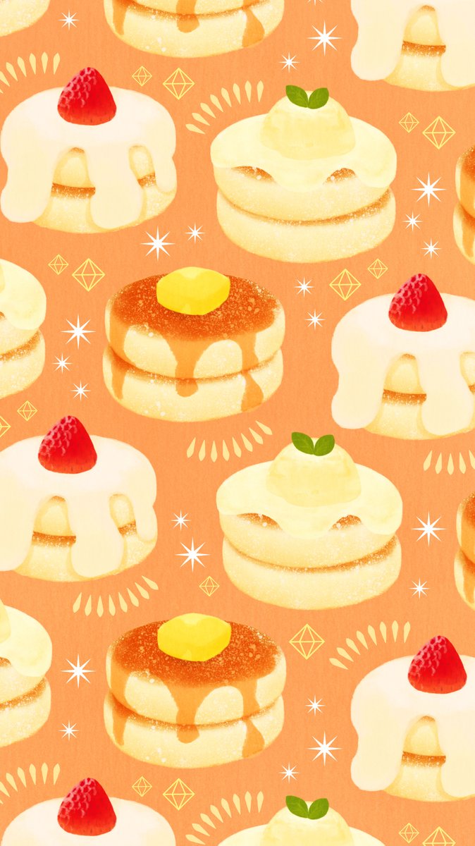 Omiyu みゆき Pe Twitter パンケーキな壁紙 Illust Illustration 壁紙 イラスト Iphone壁紙 パンケーキ ホットケーキ Pancake いちご