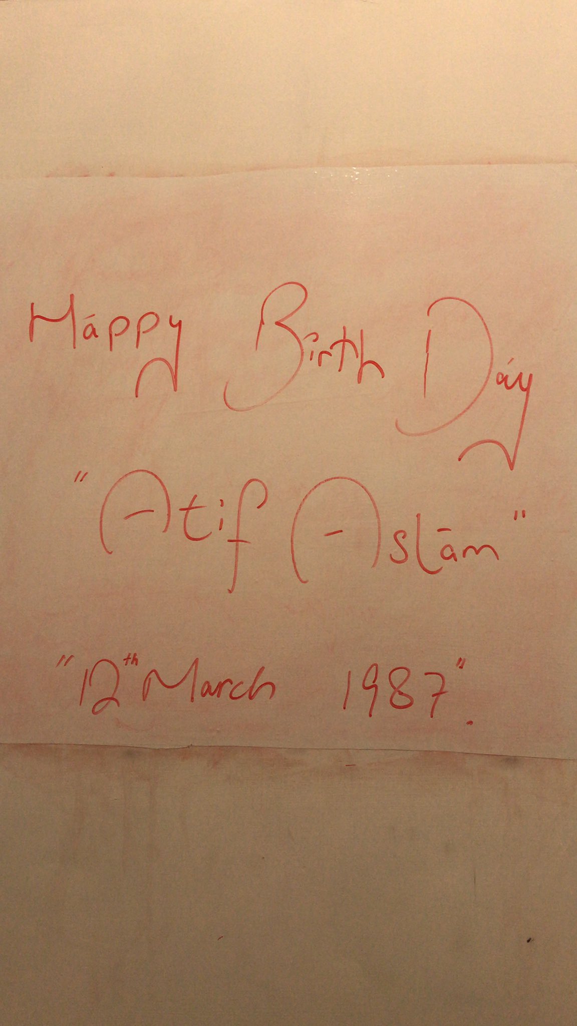 Happy Birthday Atif Aslam  may Allah give uh a long life 