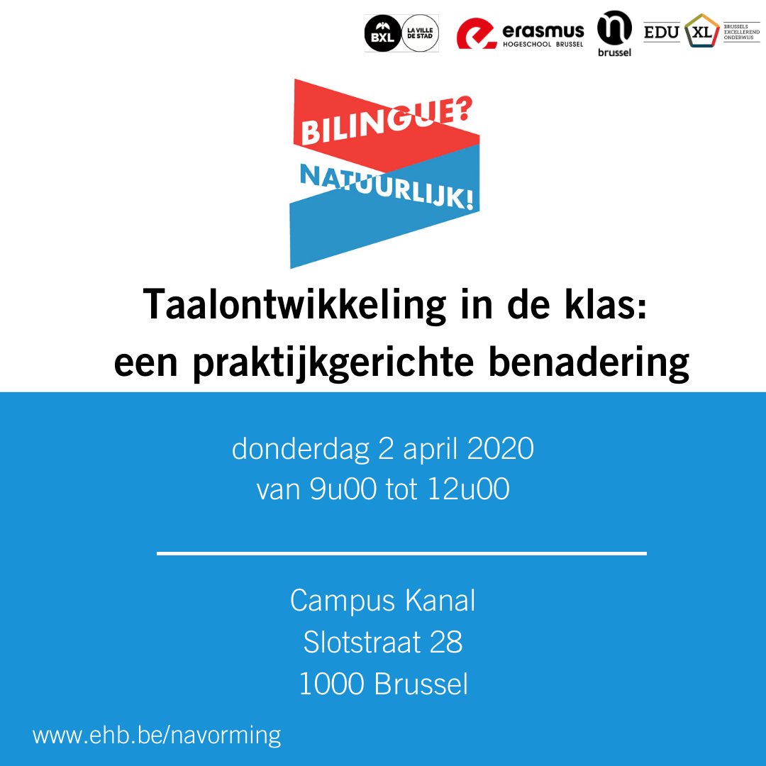 EDU_EhB's tweet photo. Nascholing: Taalontwikkeling in de klas: een praktijkgerichte benadering.

Meer info op https://t.co/8305NqIBUe https://t.co/VdFj4BLQ7f