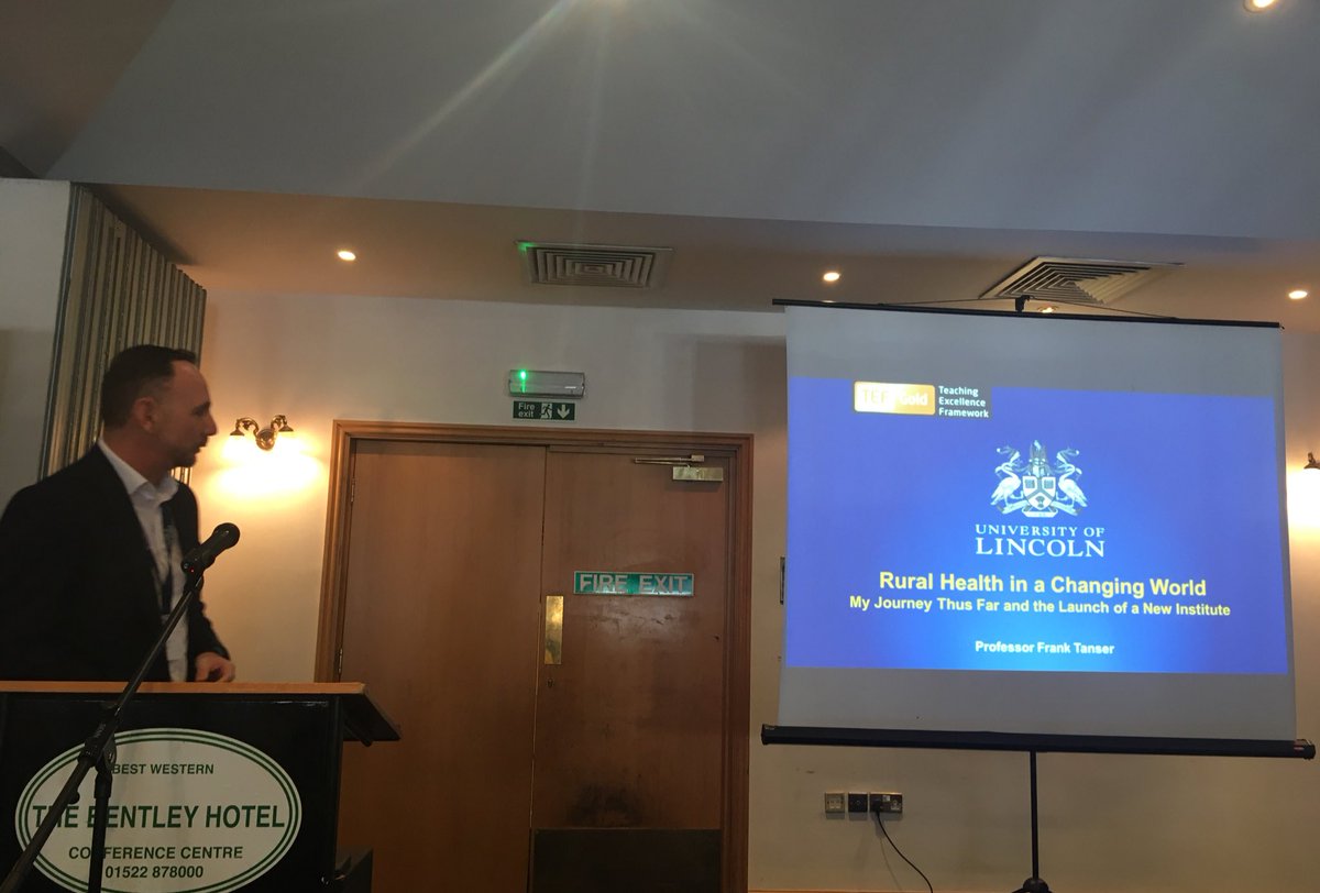 LPFTNHS's tweet photo. @ftanser, distinguished Professor of Rural Health from The University of Lincoln is up next, talking about rural health in a changing world 🌏🌍🌎 #LPFTResearchConf @LPFTResearch https://t.co/ts2gBDElq8