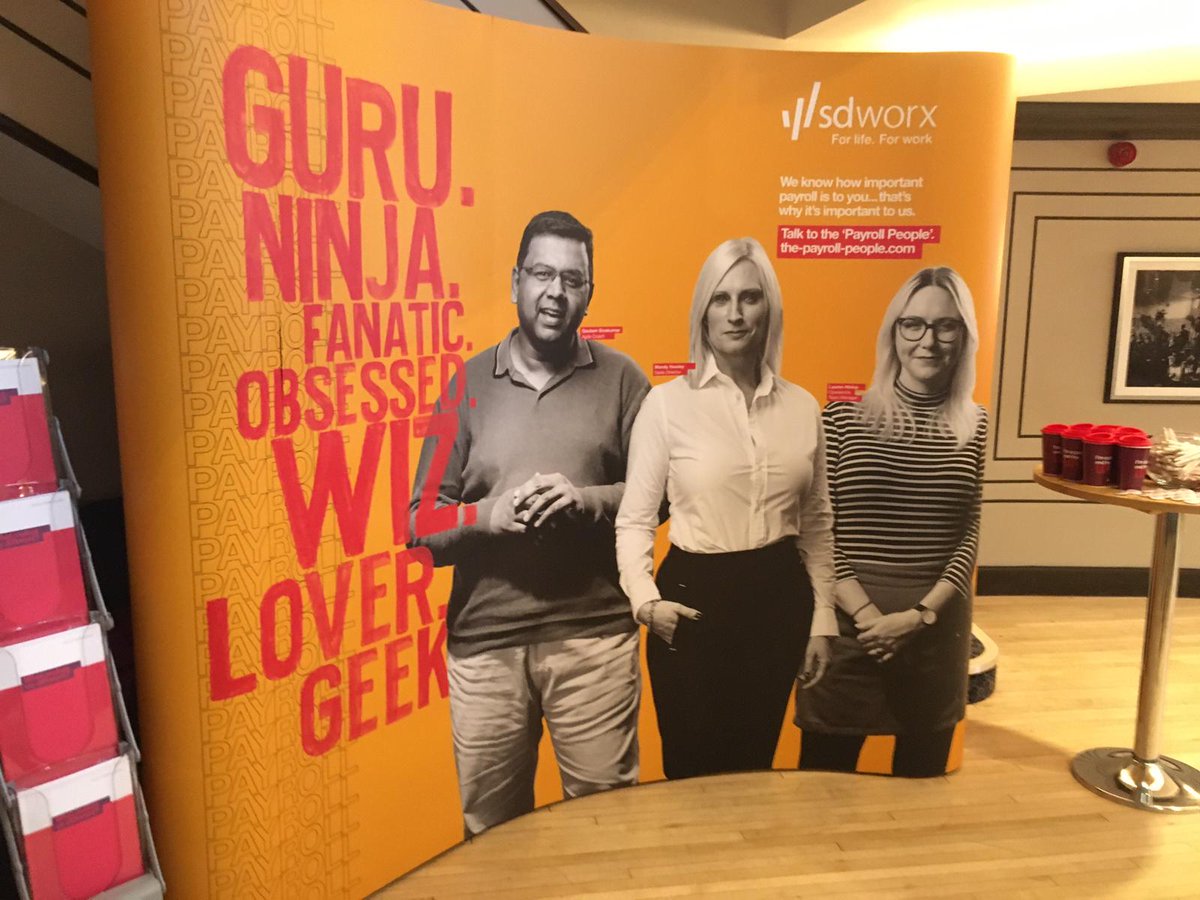 SDWorxUKI's tweet photo. Our payroll lovers are attending the @GlobalPayAssoc  Summit today because we’d love to help you prepare for all the changes in payroll! Visit our Stand and Talk to the Payroll People.

#payroll #globalpayroll #legislation #ir35 #budget2020 #GPAUKSummit https://t.co/Xgmd5cxl9v
