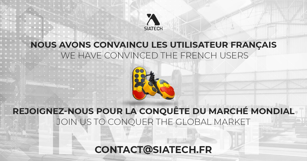 🇫🇷 #SIATECH prépare une nouvelle levée de fonds. Si vous êtes intéressés, contactez-nous sur contact@siatech.fr pour plus d'informations. 🇬🇧 SIATECH is preparing a new fund raising. If you are interested, contact us for more information. #invest #industrie #industry #investment