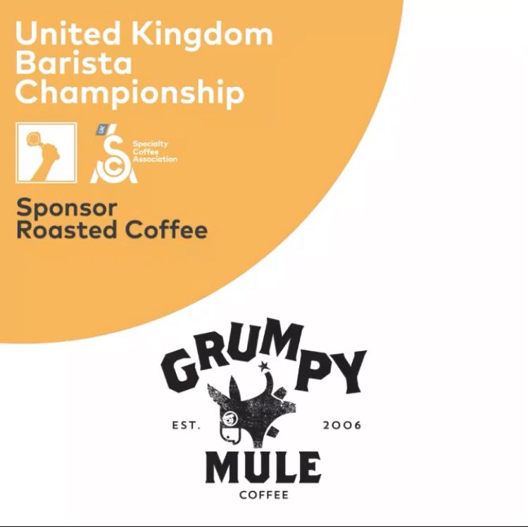We are buzzing to be the @sca_uk UK Barista Championships Roasted Coffee Sponsor for 2021-2023 👏 #UKBC #grumpymulecoffee