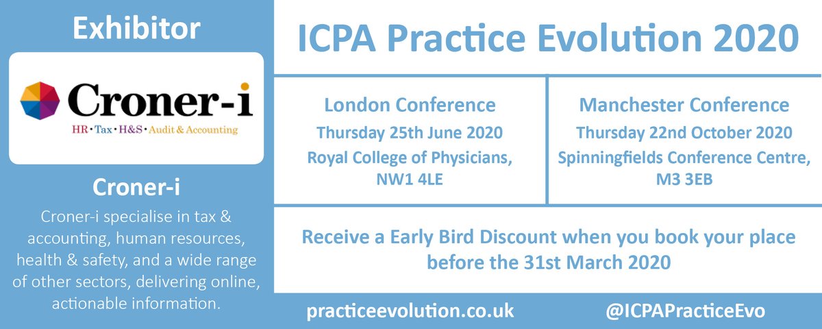 Reserve your place at Practice Evolution 2020 where <a href="/Croner_i/">Croner-i</a> will be exhibiting #London #Manchester #PracticeEvolution ow.ly/ErPD30q8pBv