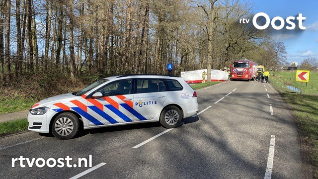 Ernstig ongeval bij Heeten, traumahelikopter onderweg. #rtvoost.