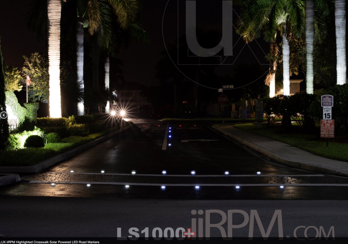 iiRPMs's tweet photo. Highlight your exciting crosswalk for added safety with solar powered in-road led lights. iiRPMs Highlighted Crosswalks #safety #pedestrian #crosswalk #walk #outdoors https://t.co/97YwBnz6Le
