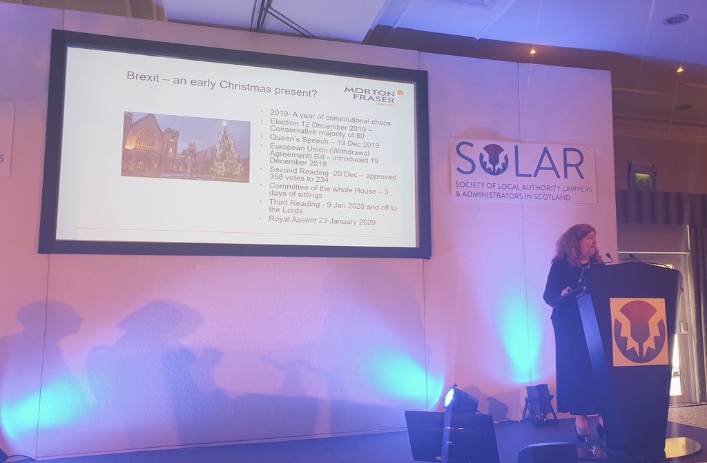 solarlocgov's tweet image. Brexit Update from Lynda Towers @MortonFraserLLP #solarconf20