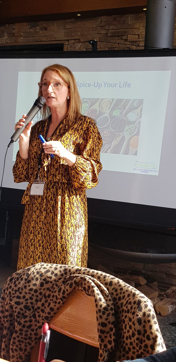 Barbara Cox advising us to grow the right herbs &amp; key fruit &amp; veg to boost our immune systems. More useful than stockpiling loo roll. #mcmomentumday