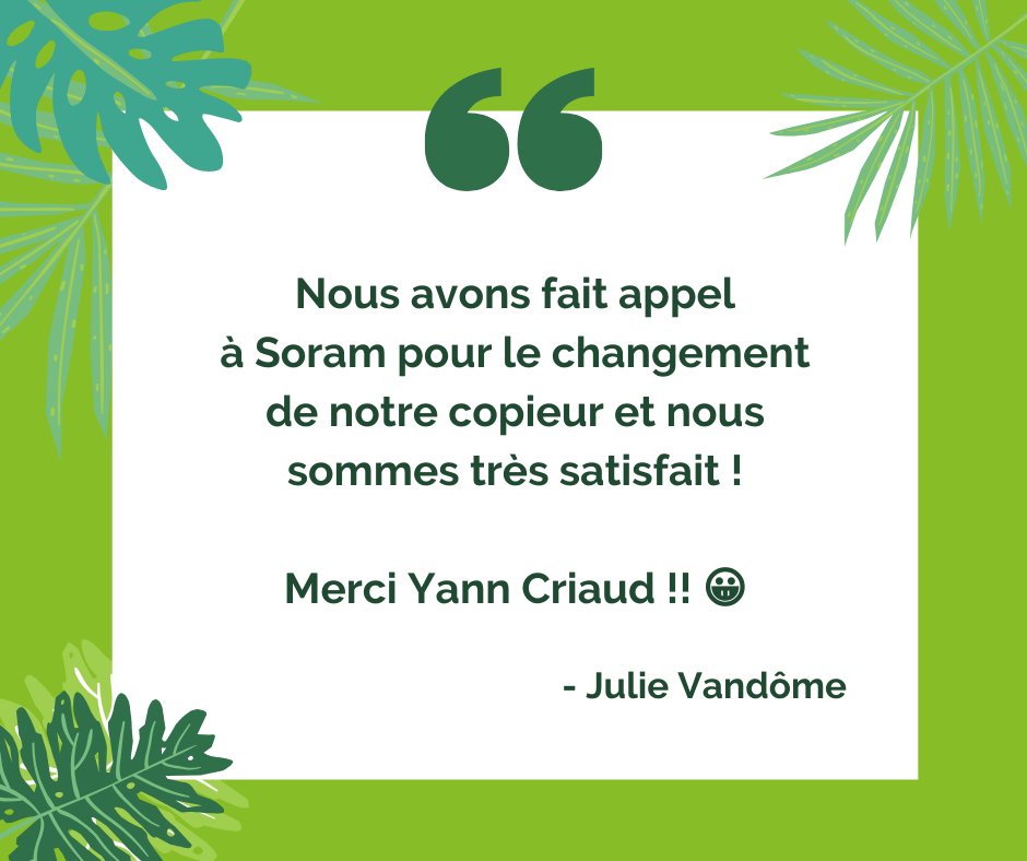 🎉 Nos clients nous disent... #2 🎉

On ne se lasse pas de recevoir des avis clients 👀
Merci Julie Vandôme pour votre recommandation Facebook et vos retours positifs !
Nous avons hâte de vous retrouver pour d'autres projets !

👉 bit.ly/2wDjlAV
#avisclients #merci