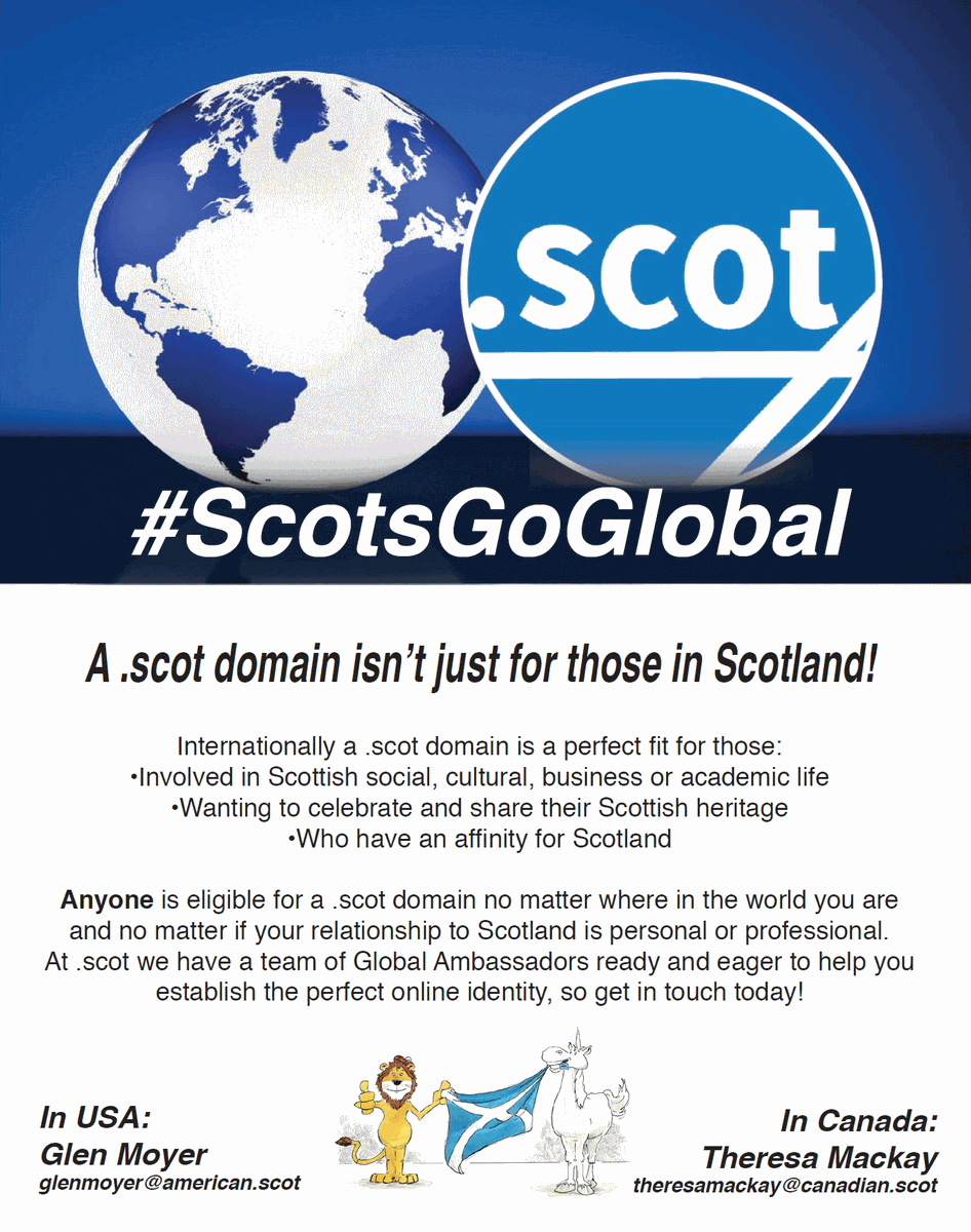 Scottish_Banner's tweet photo. The .scot domain is #Scotland’s internet identity and the community domain for ‘the worldwide family of #Scots’.
https://t.co/MfxCm2BMOv
@dotscotregistry 
#ScotsGoGlobal #DotScot #ScotlandIsNow #ScotSpirit #ScottishBanner https://t.co/mTZOpGfWEN